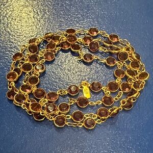 SWAROVSKI necklace with purple crystals